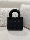 DIOR MINI LADY LAMBSKIN BLACK