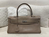 Hermes shoulder Kelly Togo Etoupe Stamp Square M