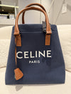 CELINE logo Bag Horizontal Cabas Tote Bag Navy