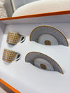 HERMES Mosaique au 24 gold TEA cup and saucer