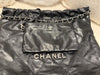 Chanel Medium 22bag calfskin Black (microchip)