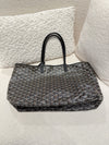 GOYARD SAINT LOUIS PM TOTE BAG GOYARD LINE CANVAS BLACK