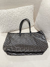 GOYARD SAINT LOUIS PM TOTE BAG GOYARD LINE CANVAS BLACK