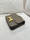 Hermes Mini Constance Epsom Etoupe GHW Stamp Z