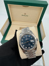 ROLEX DATEJUST 41 OYSTERSTEEL BLUE OYSTER BRACELET MODEL:126334