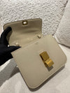 Celine Mini Classic Box Bag EPI LEATHER COLOR MILK TEA (LIMITED EDITION)