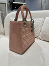 DIOR Medium Lady Dior Patent Pink
