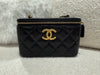 Chanel Long Vanity Case Lambskin Black(Microchip)