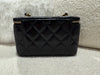 Chanel Long Vanity Case Lambskin Black(Microchip)