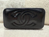 Chanel Long Vanity Case Lambskin Black(Microchip)