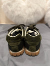 MIU MIU Size 38 Tyre Sneakers Military Green