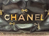 CHANEL MINI 22 BAG SHINY CALFSKIN BLACK with Gold-Tone & Sliver-Tone Metal (MICROCHIP)