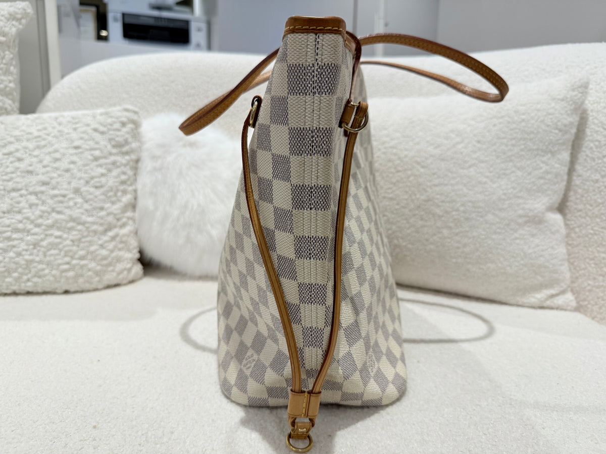 Louis Vuittom Neverfull MM Damier Azur