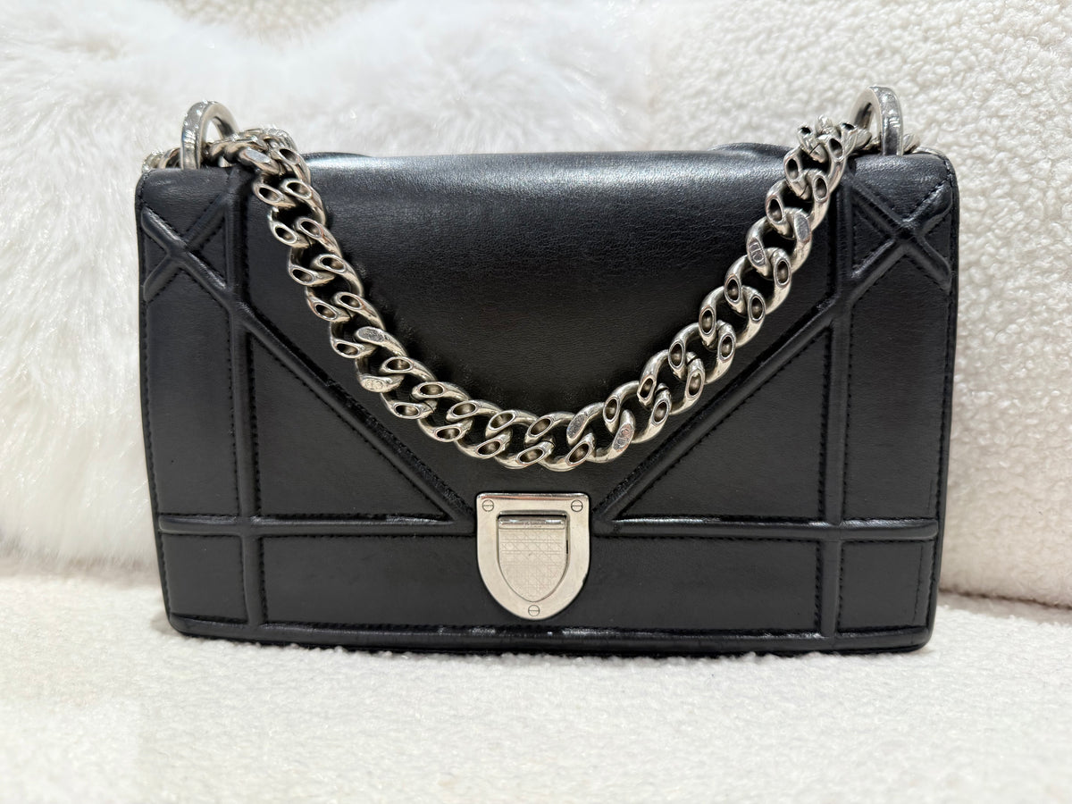 Dior Small Diorama Bag Calfskin Black — free download
