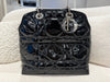 Christian Dior Black Cannage Quilted Patent Leather Granville Tote Bag