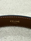 CELINE SMALL TRIOMPHE BELT IN LEATHER TAN 75cm