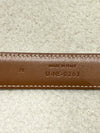 CELINE SMALL TRIOMPHE BELT IN LEATHER TAN 75cm
