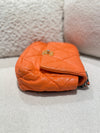 Chanel Medium 19 Bag Lambskin Orange Multicolour Hardware