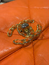 Chanel Medium 19 Bag Lambskin Orange Multicolour Hardware