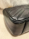 Gucci Medium GG Marmont shoulder Bag Calfskin Black
