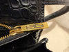 Balenciaga Gossip shoulder bag croc-embossed calfskin black