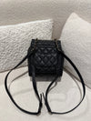Chanel Quilted Small Backpack Caviar Black(Microchip)
