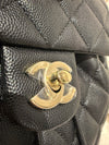 Chanel Quilted Small Backpack Caviar Black(Microchip)