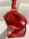 Loewe Puzzle Bag in Grained Calfskin Red