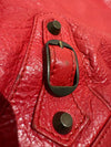 Balenciaga city bag leather RED