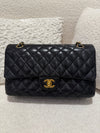 Chanel MEDIUM Classic Double Flap Bag Lambskin Black