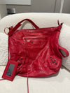 Balenciaga city bag leather RED