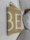 BURBERRY Logo Wool Scarf Beige