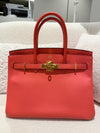 Hermes birkin 30 EPSOM L5 Crevette stamp T