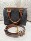 Celine Small Boston Bag Triomphe Canvas/ Leather Brown