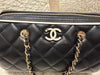 Chanel 25P Quilted Bowling Bag Lambskin Black (Microchip)