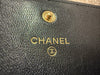 CHANEL Detailed CC Logo Wallet Calfskin Black