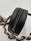 CHANEL EVENING CLUTCH WITH CHAIN LAMBSKIN BLACK LGHW