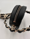 CHANEL EVENING CLUTCH WITH CHAIN LAMBSKIN BLACK LGHW