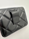 CHANEL ENEMAL SMALL FLAP BAG LAMBSKIN BLACK