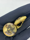 HERMESVintageHorn TrumpetClip Back Earrings