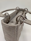 DIOR MINI LADY DIOR LAMBSKIN Gray SHW