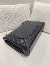 Chanel MAXI Classic Double Flap Bag& Gold-Tone Metal Black
