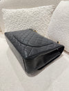 Chanel MAXI Classic Double Flap Bag& Gold-Tone Metal Black