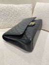 Chanel MAXI Classic Double Flap Bag& Gold-Tone Metal Black