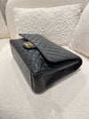 Chanel MAXI Classic Double Flap Bag& Gold-Tone Metal Black