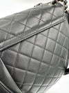 CHANEL Lambskin Quilted Small Duma Drawstring Backpack Black