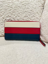 Gucci Leather Queen Margaret Zip Around Wallet Tri Color With Embellished Bee