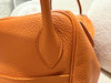 Hermes Lindy 34 TOGO Orange Stamp Square P