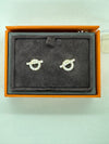 HERMES FINESSE EARRINGS ROSE GOLD DIAMONDS