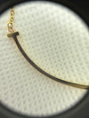 Tiffany T Smile Pendant in Yellow Gold, Small